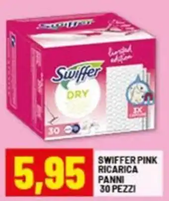 Risparmio Casa Swiffer pink ricarica panni 30 pezzi offerta