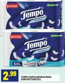 Risparmio Casa Tempo carta igienica maxi comfort & rotoli offerta