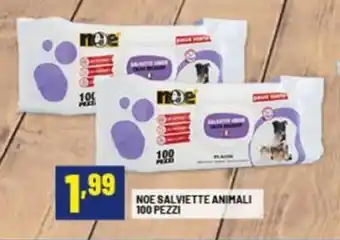 Risparmio Casa Noe salviette animali 100 pezzi offerta