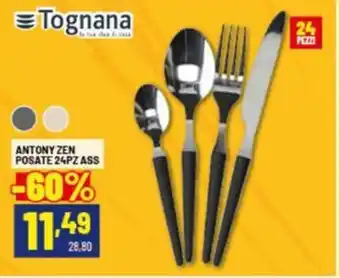 Risparmio Casa Tognana antony zen posate 24pz ass offerta