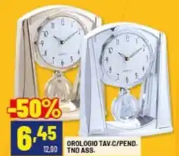 Risparmio Casa Orologio tav.c/pend. tnd ass- offerta