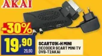 Risparmio Casa Scartoik-h mini decoder scart mini tv dvb-t2 AKAI offerta