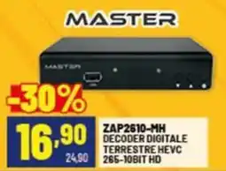 Risparmio Casa MASTER Zap2610-mh decoder digitale terrestre hevc 265-10bit hd offerta