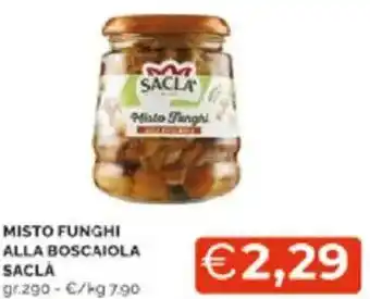 Mercatò Misto funghi alla boscaiola saclà offerta