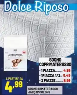 Risparmio Casa Sogno c/materasso jacq 1p colors offerta