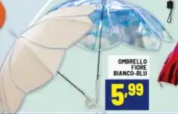 Risparmio Casa Ombrello fiore bianco-blu offerta