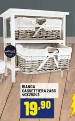 Risparmio Casa Bianca cassettiera 2ass offerta