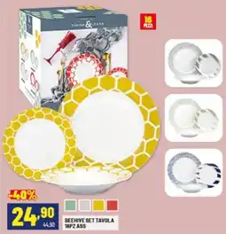 Risparmio Casa Beehive set tavola 18pz ass offerta