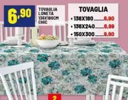 Risparmio Casa Tovaglia loneta 136x180cm chic offerta