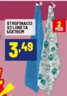 Risparmio Casa Strofinacci x2loneta 50x70cm offerta