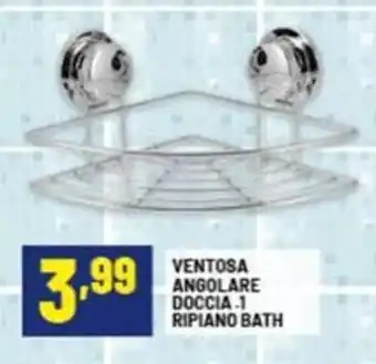 Risparmio Casa Ventosa angolare doccia-1 ripiano bath offerta