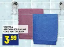 Risparmio Casa Ventosa appendiasciugamani. con 2 ventose bath offerta