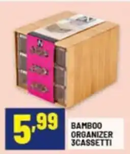 Risparmio Casa Bamboo organizer 3cassetti offerta