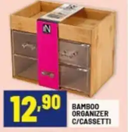 Risparmio Casa Bamboo organizer c/cassetti offerta