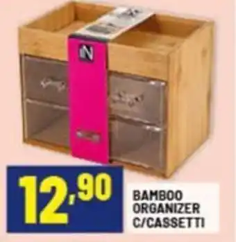 Risparmio Casa Bamboo organizer c/cassetti offerta