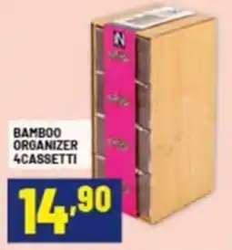 Risparmio Casa Bamboo organizer 4cassetti offerta