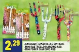 Risparmio Casa Cacciavite/martello sini ass. -mini rastrello giardino ass. offerta