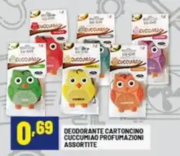 Risparmio Casa Deodorante cartoncino cuccumiao profumazioni assortite offerta