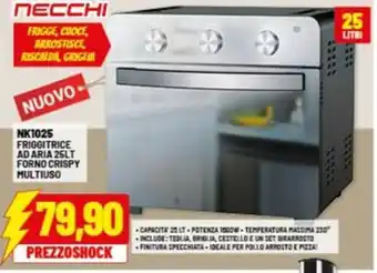 Risparmio Casa NK1025 Friggitrice ad aria forno crispy multiuso offerta