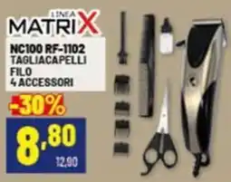 Risparmio Casa Matrix nc100 rf-1102 tagliacapelli filo offerta