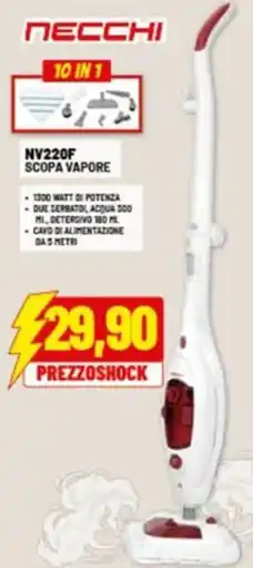 Risparmio Casa NECCHI NV220F Scopa vapore offerta