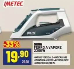 Risparmio Casa IMETEC Ferro a vapore 2200w offerta