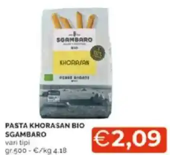 Mercatò Pasta khorasan bio sgambaro offerta