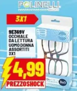 Risparmio Casa Polinelli 9e369v occhiale da lettura uomo donna assortiti 3x1 offerta