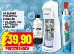 Risparmio Casa Gasatore per acqua sodagas +cilindro co2 +bottiglia sodagas offerta