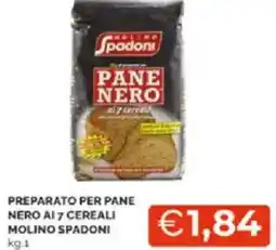 Mercatò Preparato per pane nero ai 7 cereali molino spadoni offerta