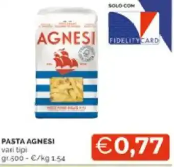 Mercatò Pasta agnesi vari tipi offerta