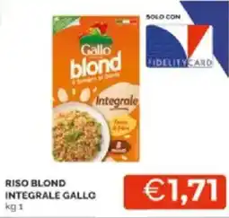 Mercatò Riso blond integrale gallo offerta