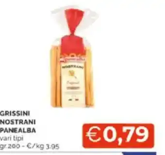 Mercatò Grissini nostrani panealba vari tipi offerta