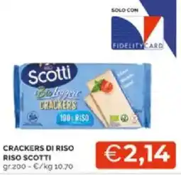 Mercatò CRACKERS DI RISO RISO SCOTTI offerta