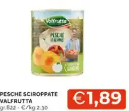 Mercatò Pesche sciroppate valfrutta offerta