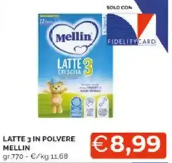 Mercatò Latte 3 in polvere mellin offerta