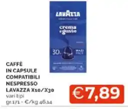 Mercatò Caffè in capsule compatibili nespresso lavazza x10/x30 vari tipi offerta