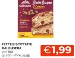 Mercatò Fette biscottate galbusera vari tipi offerta