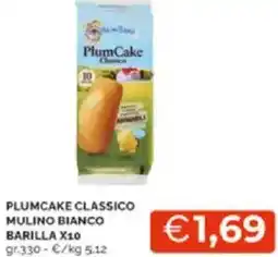 Mercatò Plumcake classico mulino bianco barilla x10 offerta