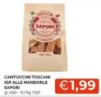 Mercatò Cantuccini toscani igp alle mandorle sapori offerta