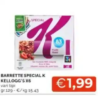 Mercatò Barrette special k kellogg's x6 vari tipi offerta