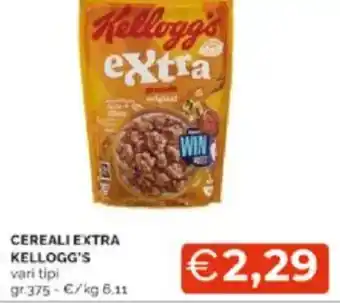 Mercatò Cereali extra kellogg's vari tipi offerta