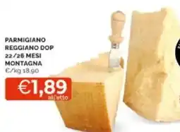 Mercatò Parmigiano reggiano dop 22/26 mesi montagna offerta