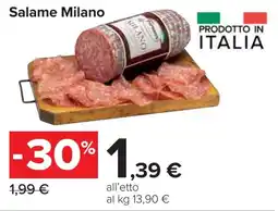 Carrefour Salame Milano offerta