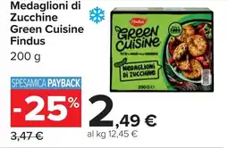 Carrefour Medaglioni di Zucchine Green Cuisine Findus offerta