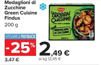 Carrefour Medaglioni di Zucchine Green Cuisine Findus offerta