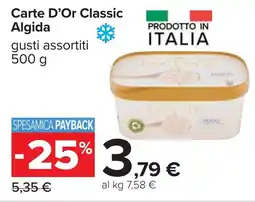 Carrefour Carte D'Or Classic Algida offerta