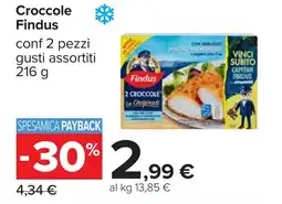 Carrefour Croccole Findus offerta