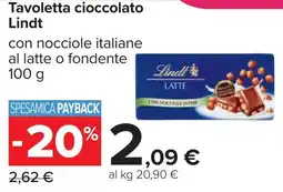 Carrefour Tavoletta cioccolato Lindt offerta