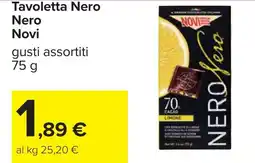 Carrefour Tavoletta Nero Nero Novi offerta